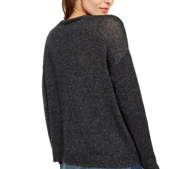 NWT Eileen Fisher Organic Linen Blend V-Neck Sweater - Picture 6 of 12